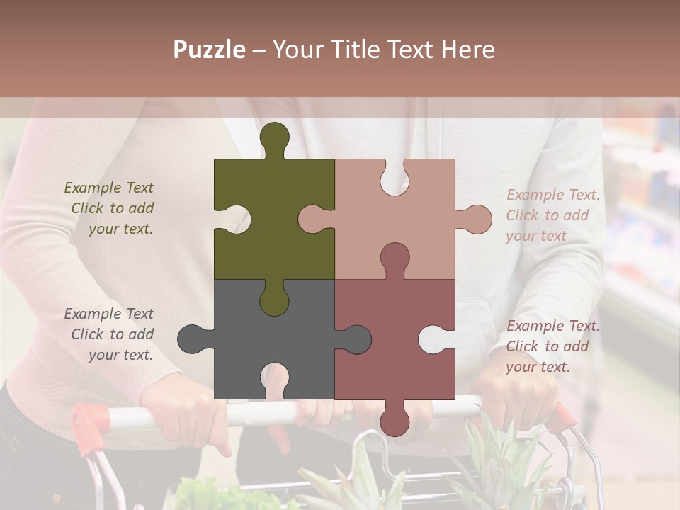 Vertical Handsome Shopping PowerPoint Template