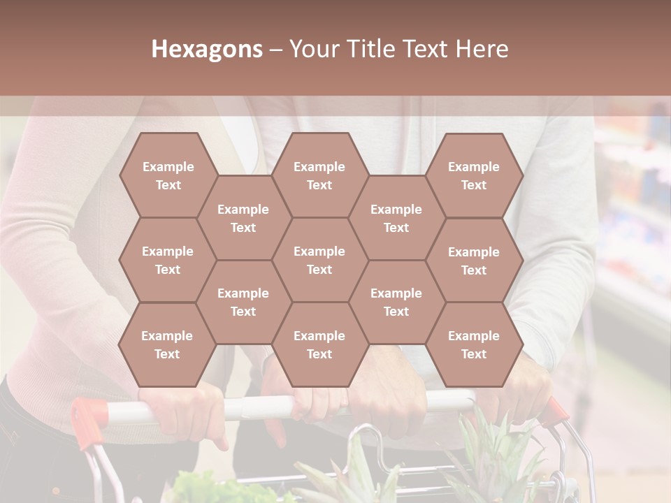 Vertical Handsome Shopping PowerPoint Template