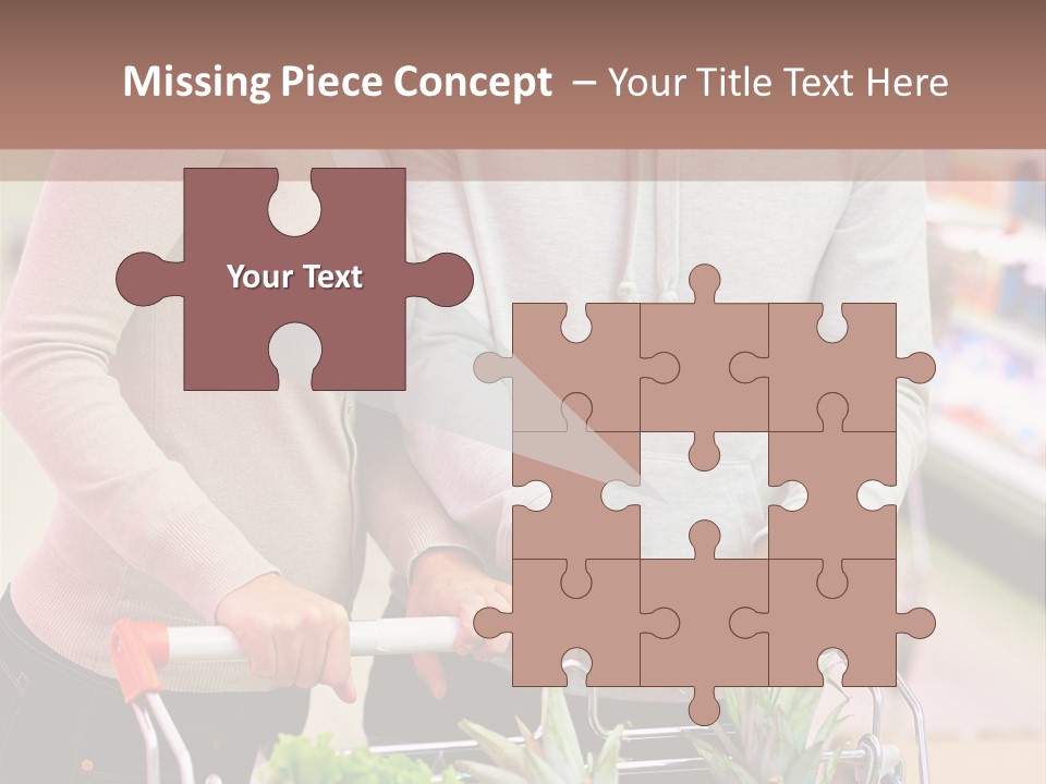 Vertical Handsome Shopping PowerPoint Template