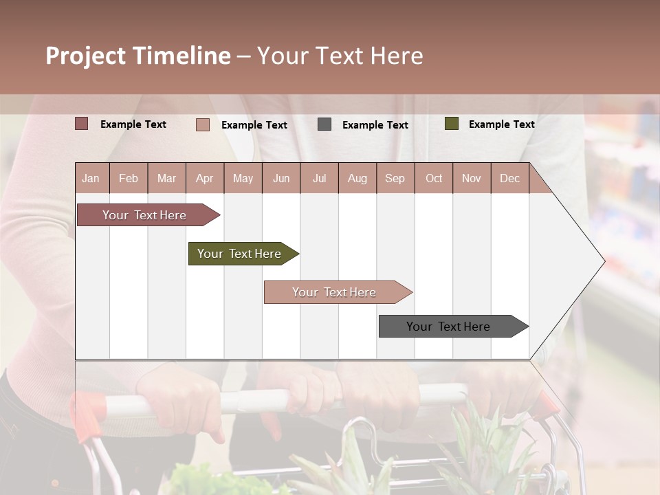 Vertical Handsome Shopping PowerPoint Template