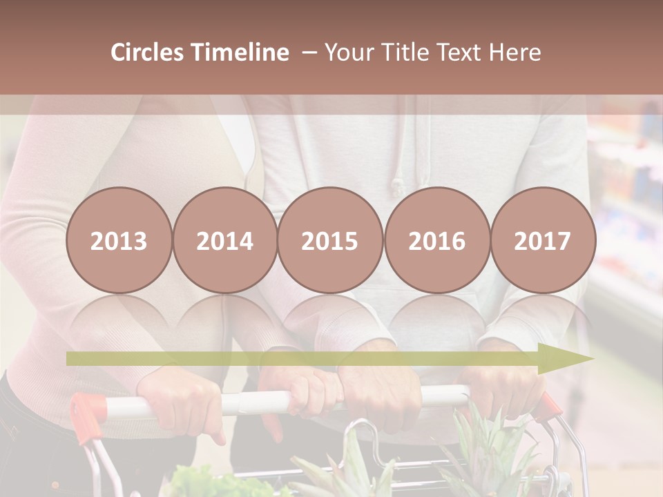 Vertical Handsome Shopping PowerPoint Template