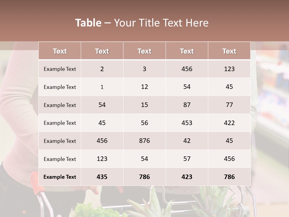 Vertical Handsome Shopping PowerPoint Template