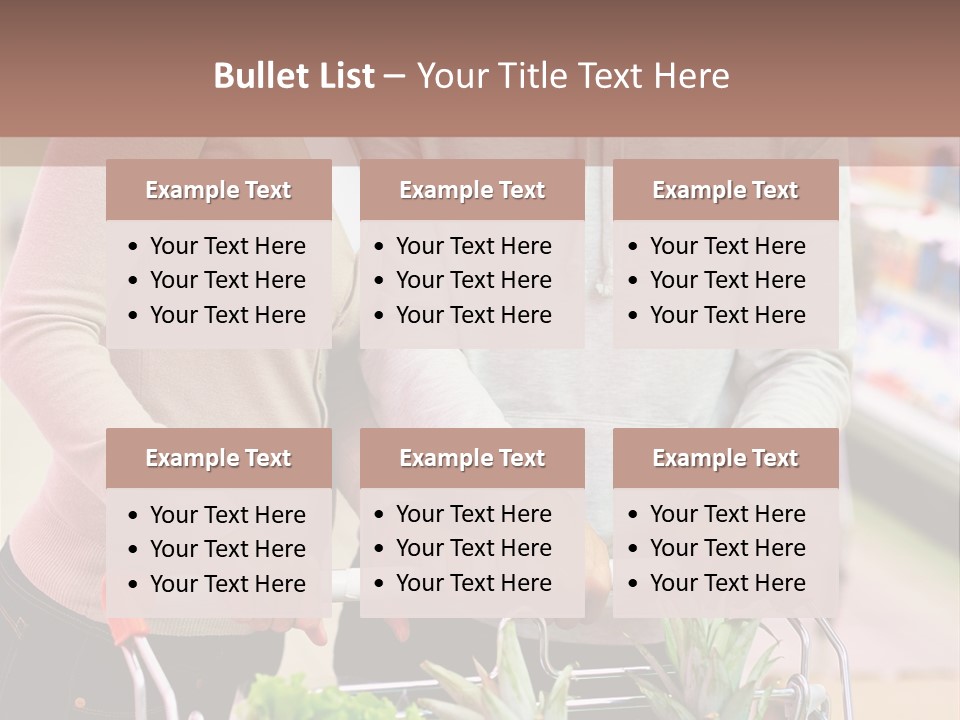 Vertical Handsome Shopping PowerPoint Template