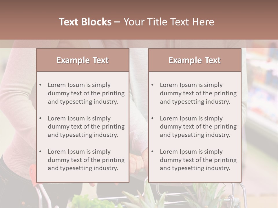 Vertical Handsome Shopping PowerPoint Template