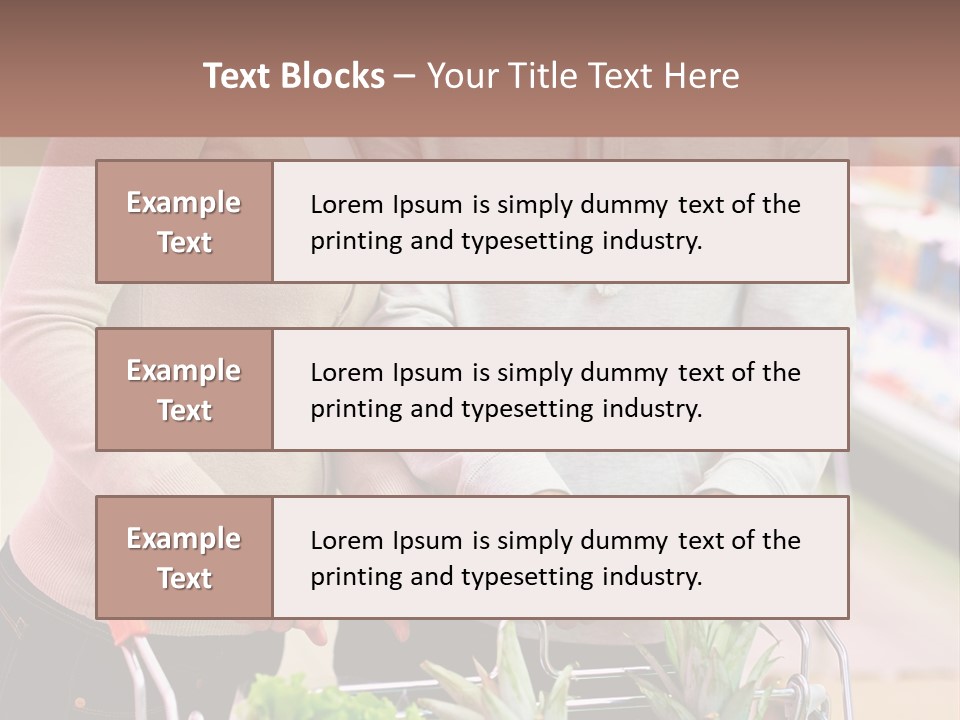 Vertical Handsome Shopping PowerPoint Template
