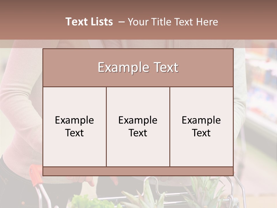 Vertical Handsome Shopping PowerPoint Template