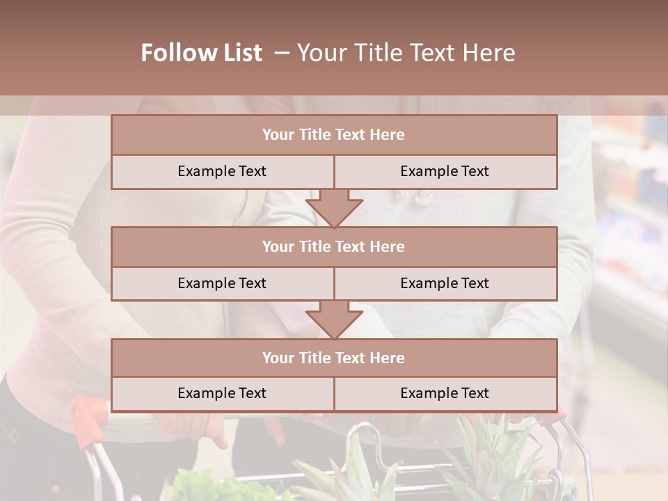 Vertical Handsome Shopping PowerPoint Template