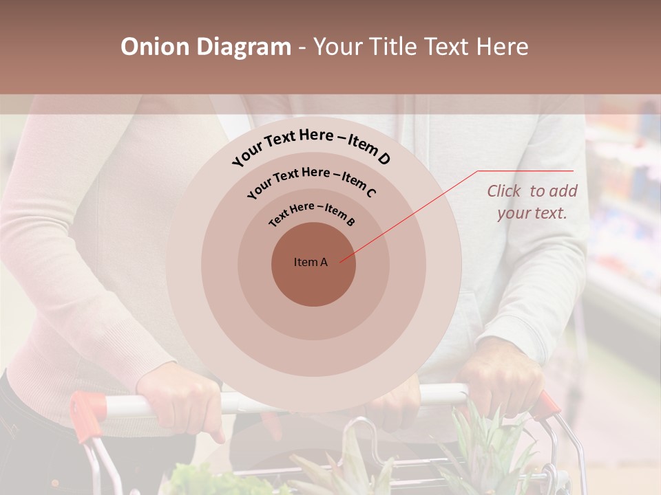 Vertical Handsome Shopping PowerPoint Template