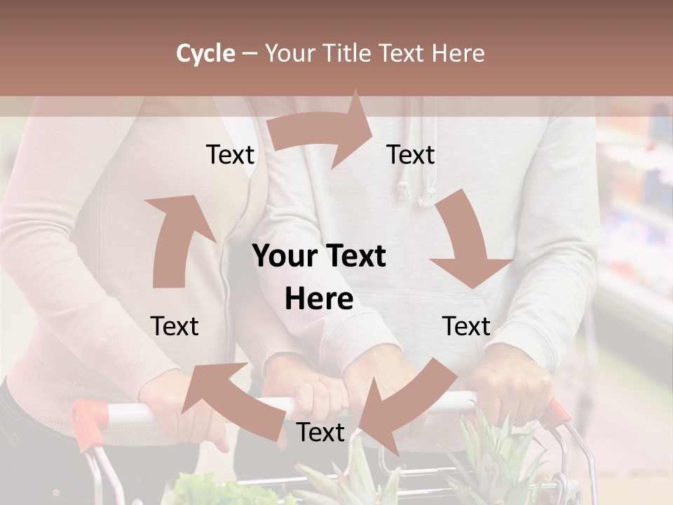 Vertical Handsome Shopping PowerPoint Template