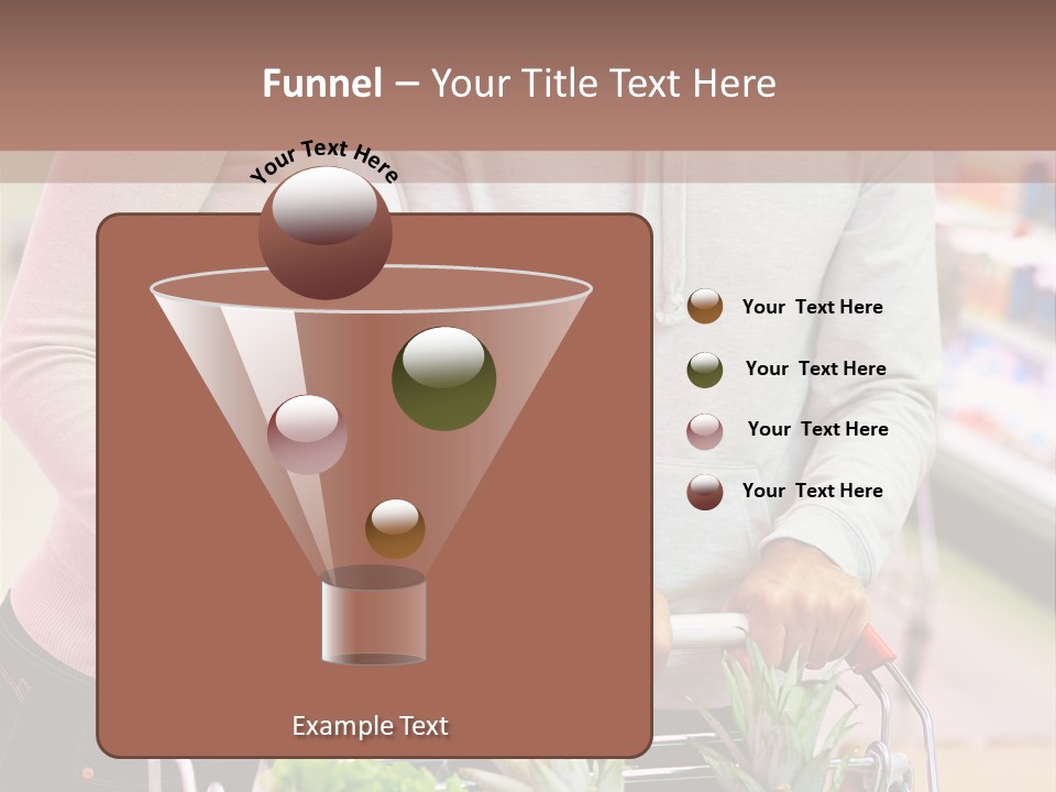 Vertical Handsome Shopping PowerPoint Template