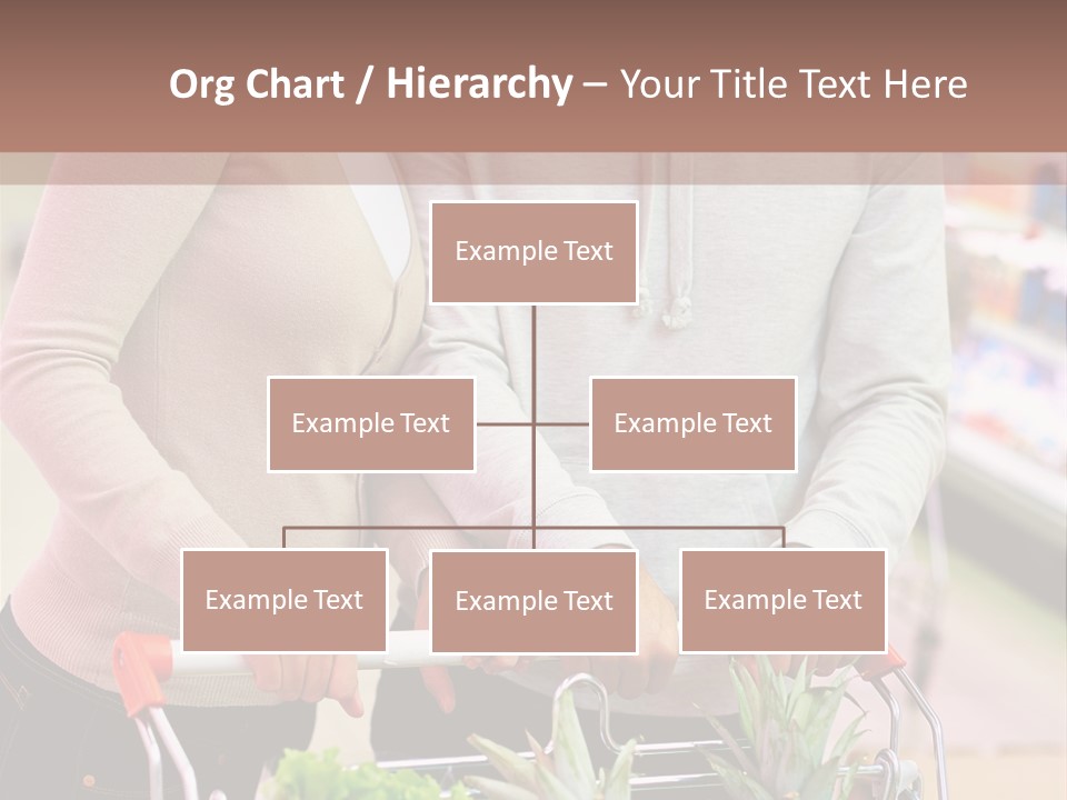 Vertical Handsome Shopping PowerPoint Template