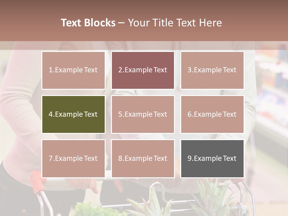 Vertical Handsome Shopping PowerPoint Template