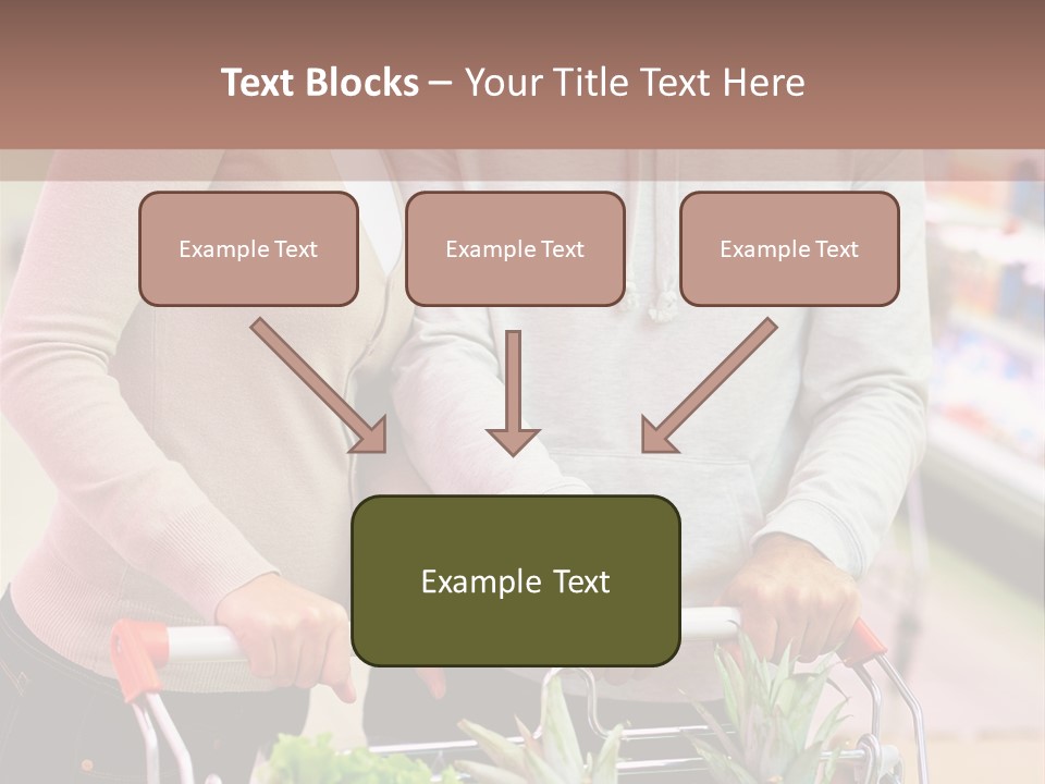 Vertical Handsome Shopping PowerPoint Template