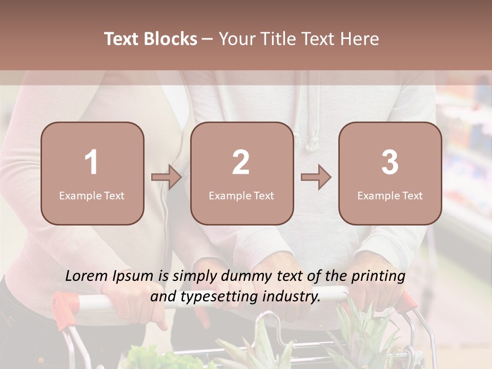 Vertical Handsome Shopping PowerPoint Template