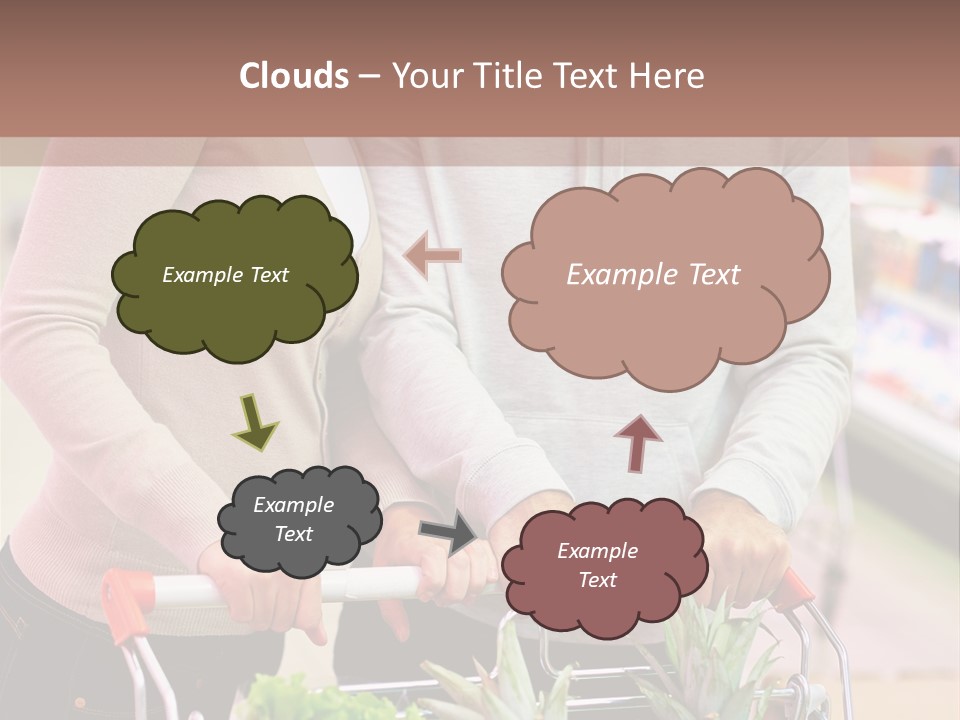 Vertical Handsome Shopping PowerPoint Template