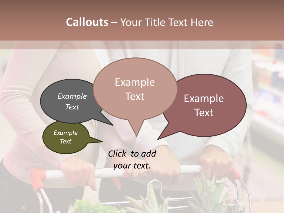 Vertical Handsome Shopping PowerPoint Template