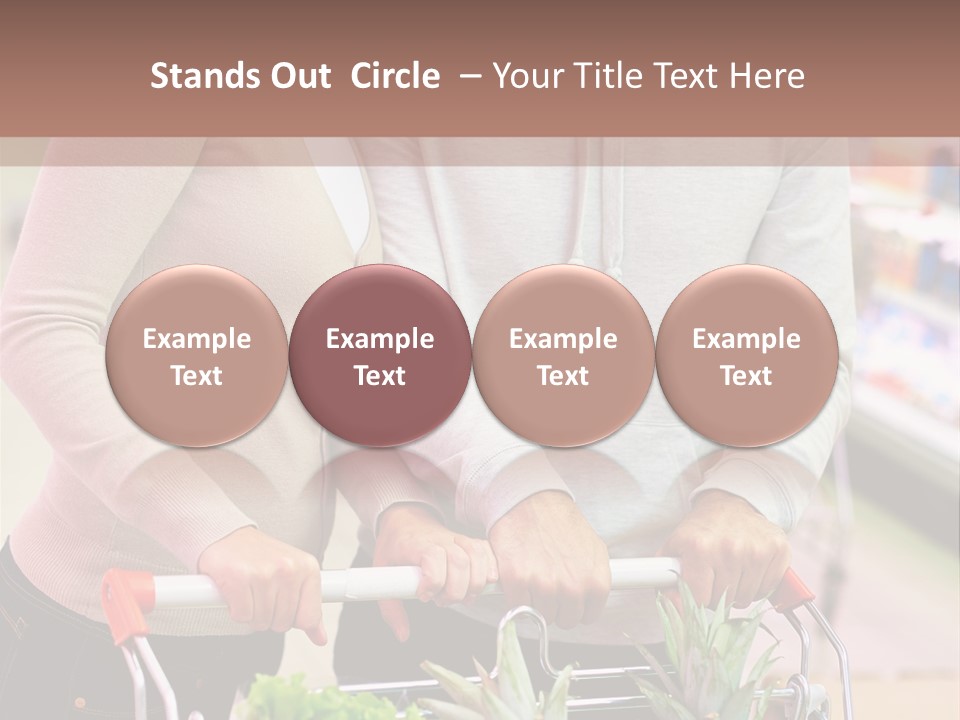 Vertical Handsome Shopping PowerPoint Template