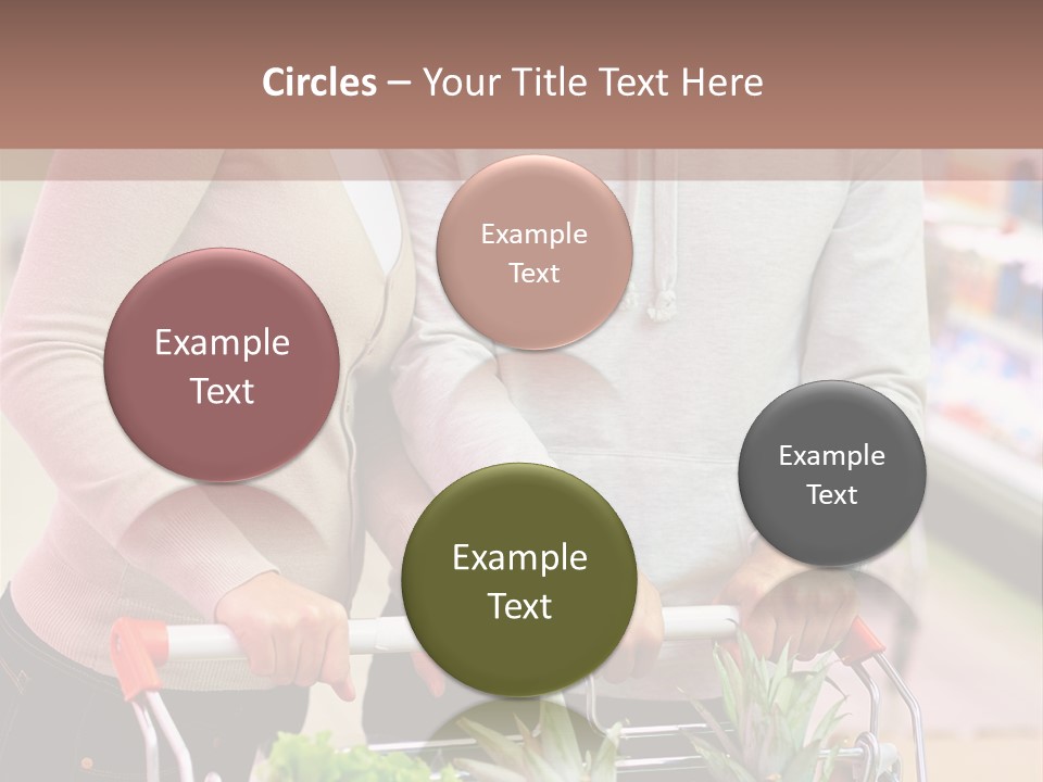 Vertical Handsome Shopping PowerPoint Template