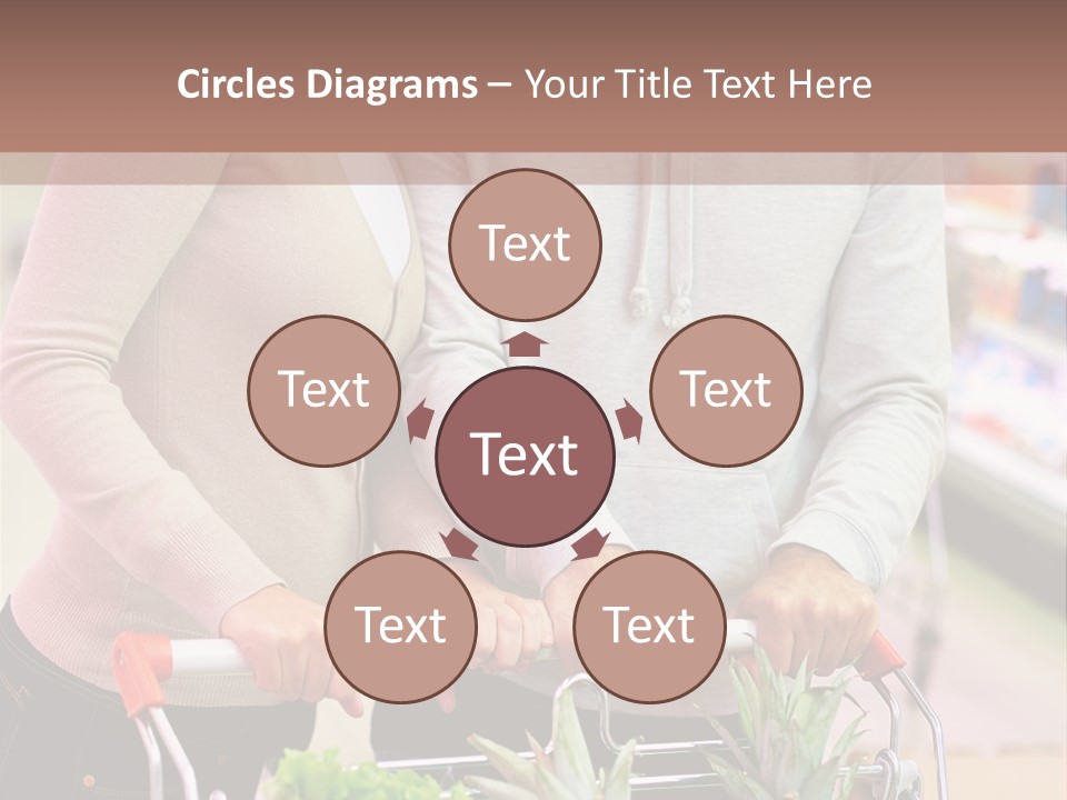 Vertical Handsome Shopping PowerPoint Template