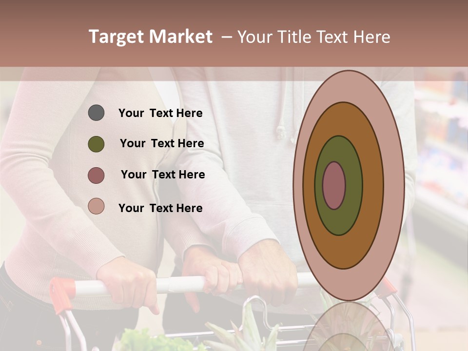 Vertical Handsome Shopping PowerPoint Template