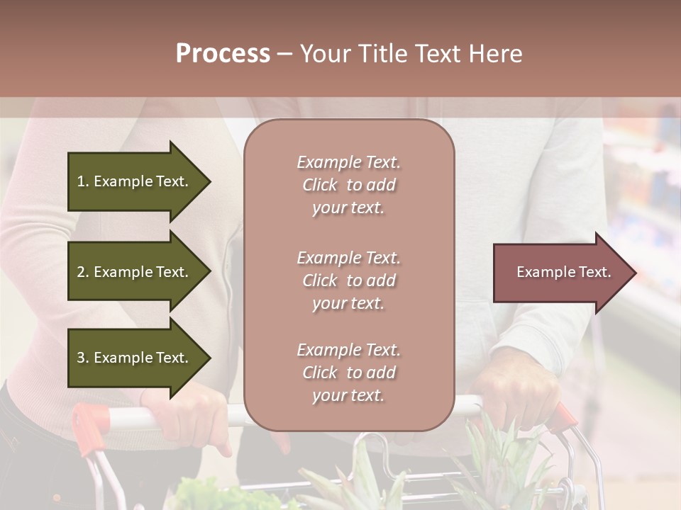 Vertical Handsome Shopping PowerPoint Template