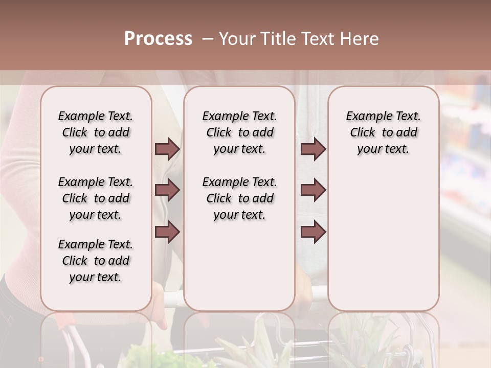 Vertical Handsome Shopping PowerPoint Template