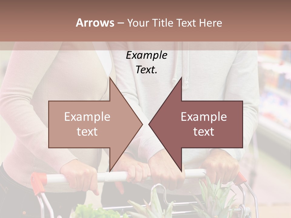 Vertical Handsome Shopping PowerPoint Template