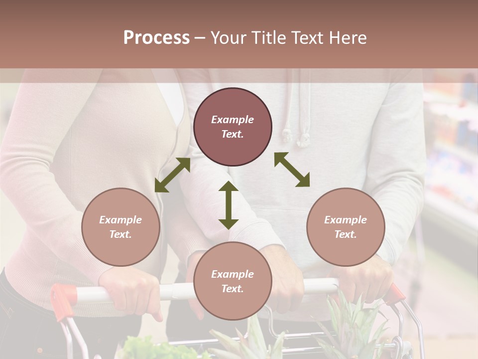 Vertical Handsome Shopping PowerPoint Template