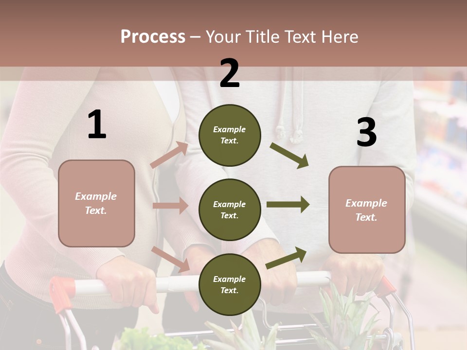 Vertical Handsome Shopping PowerPoint Template