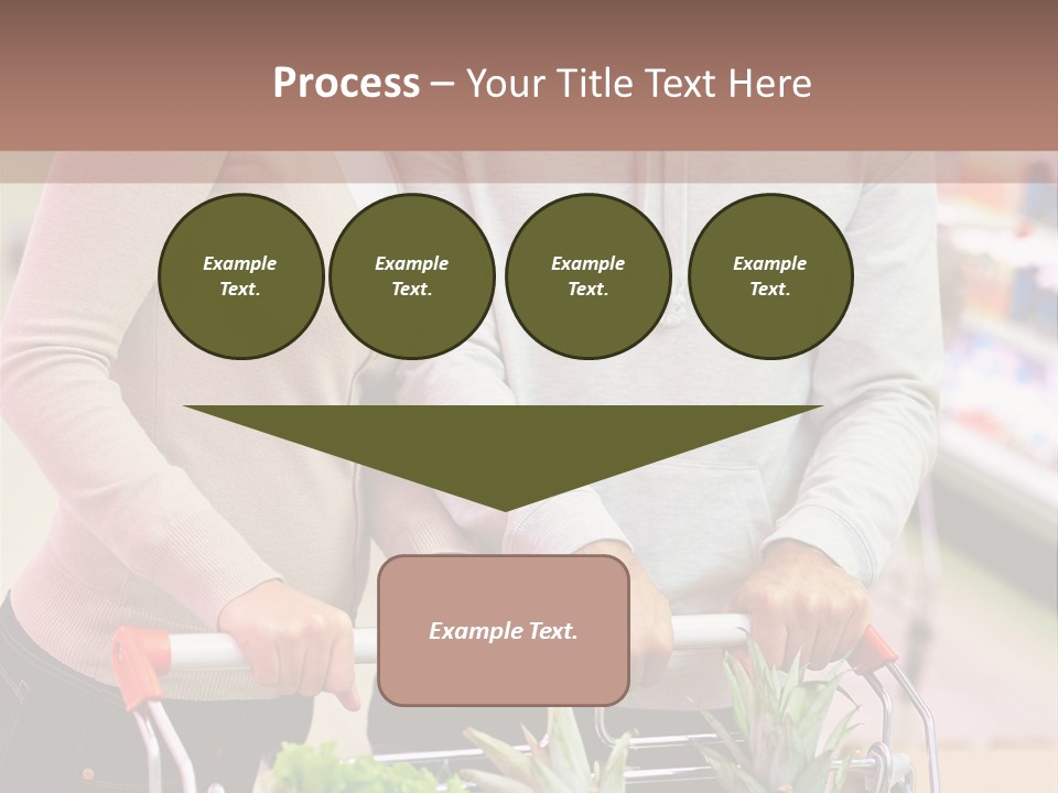 Vertical Handsome Shopping PowerPoint Template