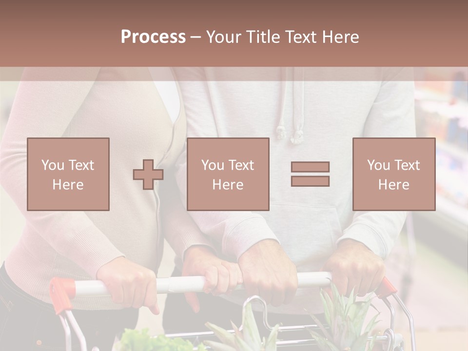Vertical Handsome Shopping PowerPoint Template