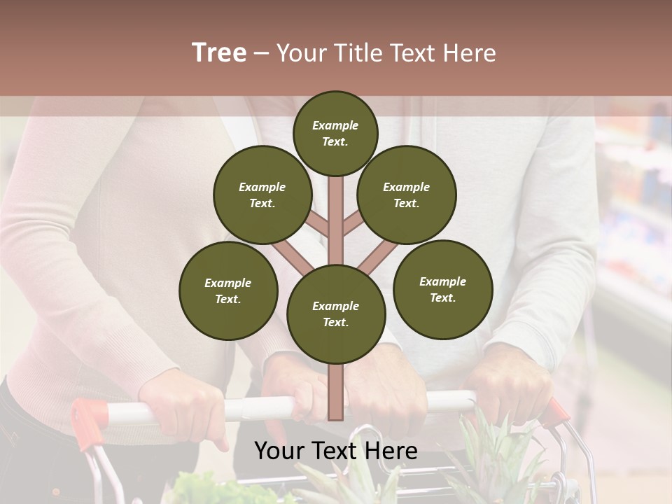 Vertical Handsome Shopping PowerPoint Template