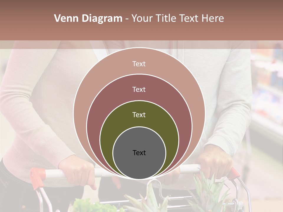 Vertical Handsome Shopping PowerPoint Template