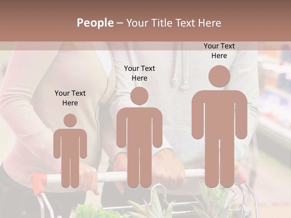 Vertical Handsome Shopping PowerPoint Template