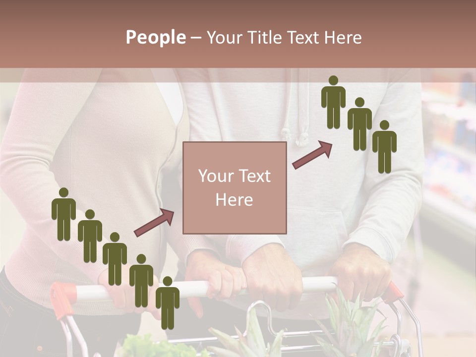 Vertical Handsome Shopping PowerPoint Template
