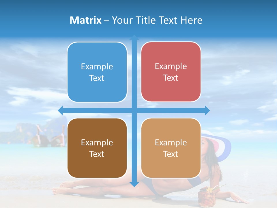 Trip Beach Landscape PowerPoint Template