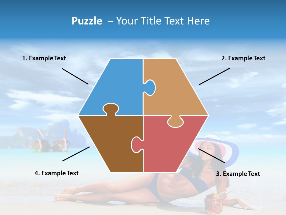 Trip Beach Landscape PowerPoint Template