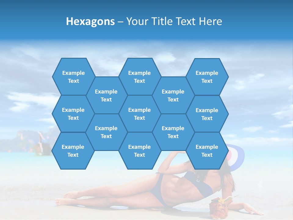 Trip Beach Landscape PowerPoint Template