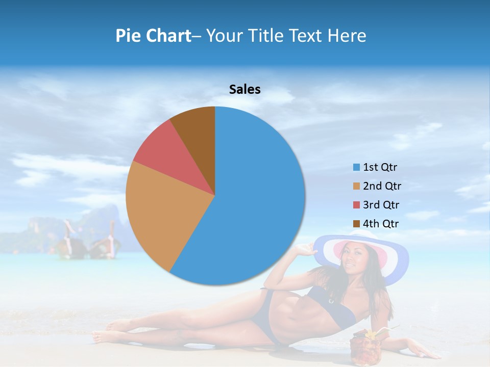 Trip Beach Landscape PowerPoint Template