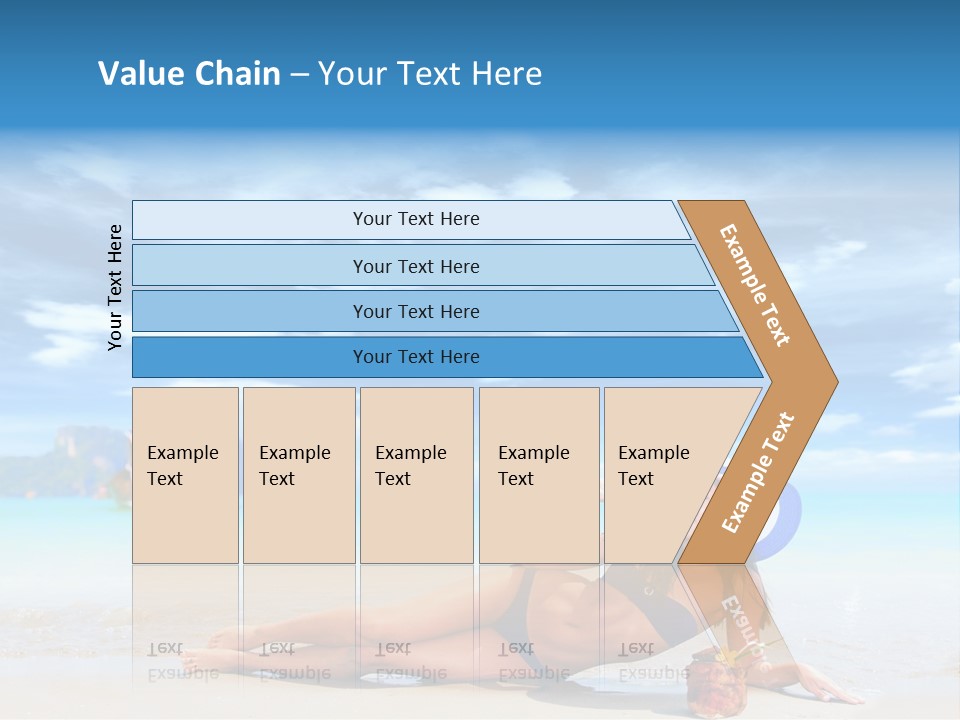 Trip Beach Landscape PowerPoint Template