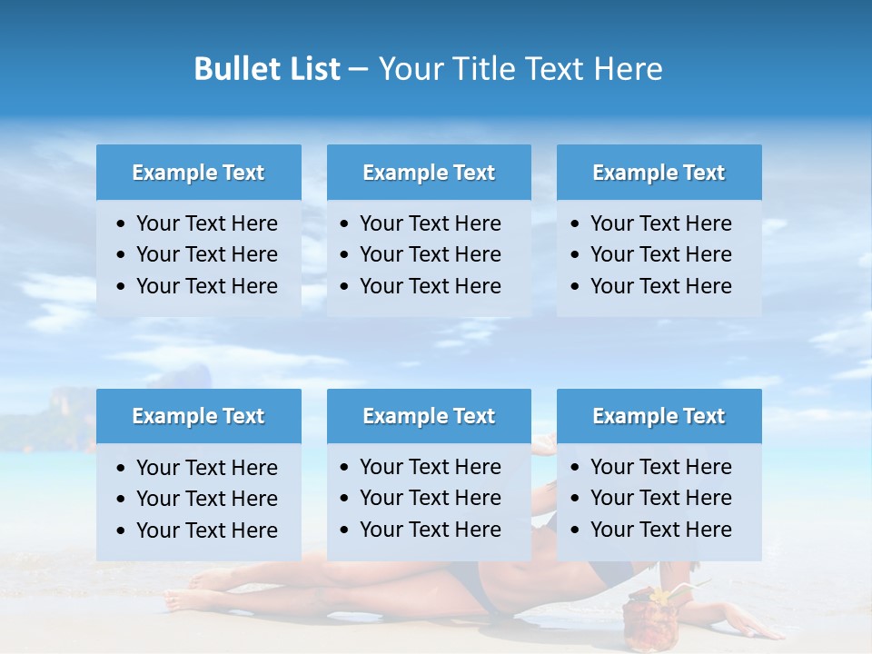 Trip Beach Landscape PowerPoint Template