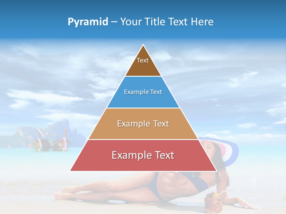 Trip Beach Landscape PowerPoint Template