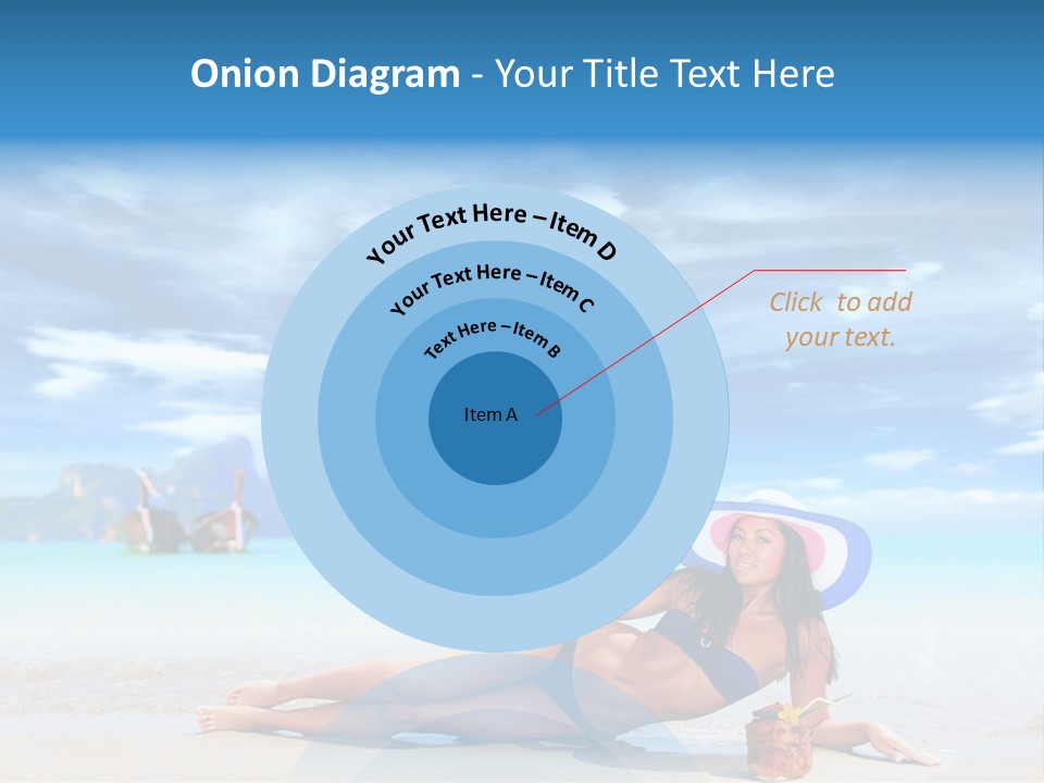 Trip Beach Landscape PowerPoint Template