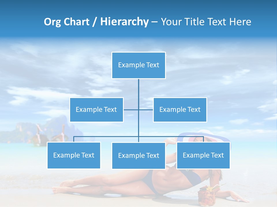 Trip Beach Landscape PowerPoint Template