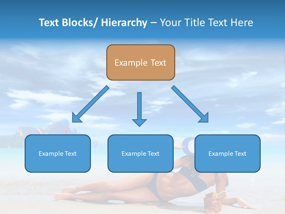 Trip Beach Landscape PowerPoint Template