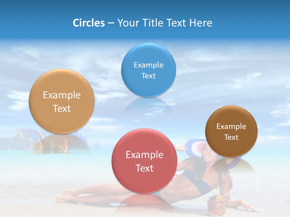 Trip Beach Landscape PowerPoint Template