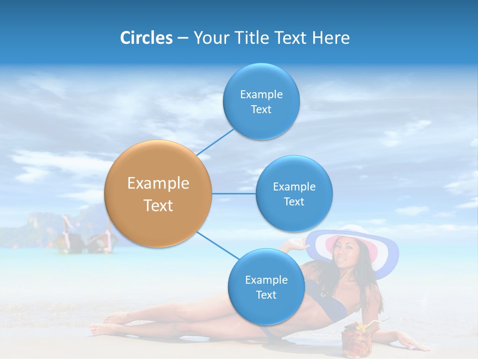 Trip Beach Landscape PowerPoint Template