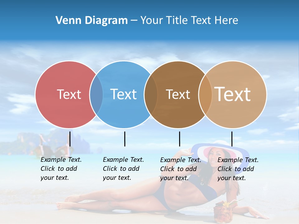 Trip Beach Landscape PowerPoint Template