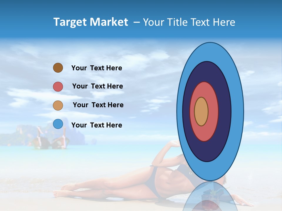 Trip Beach Landscape PowerPoint Template