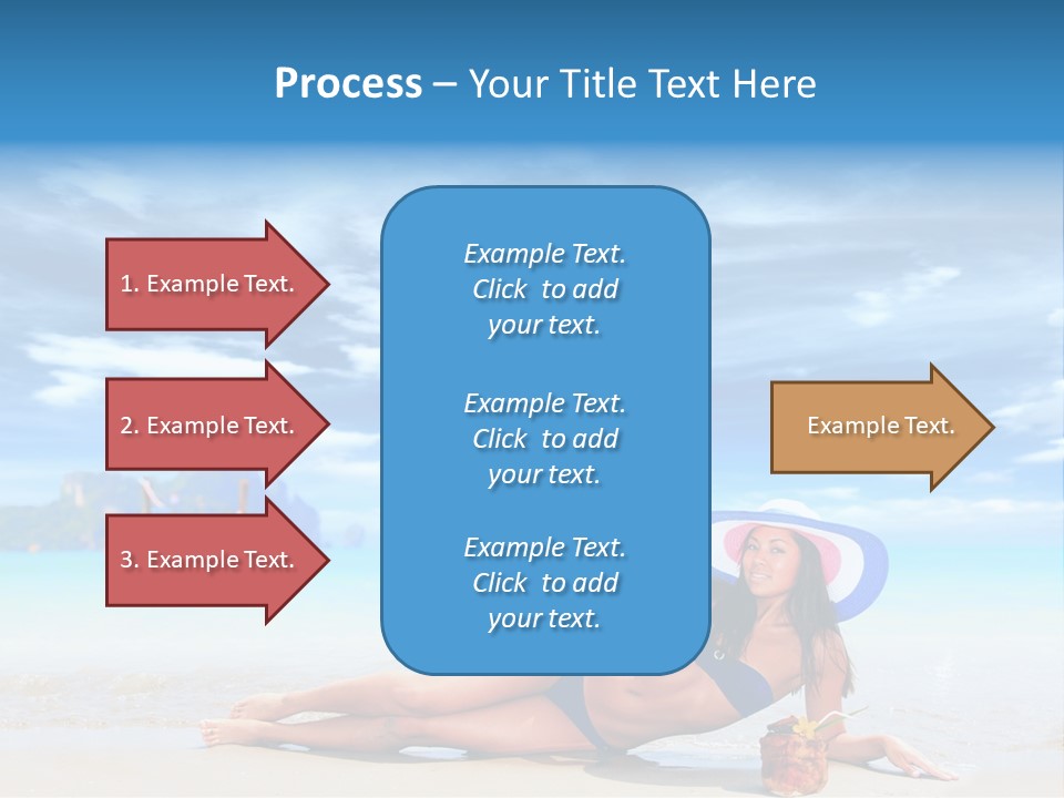 Trip Beach Landscape PowerPoint Template